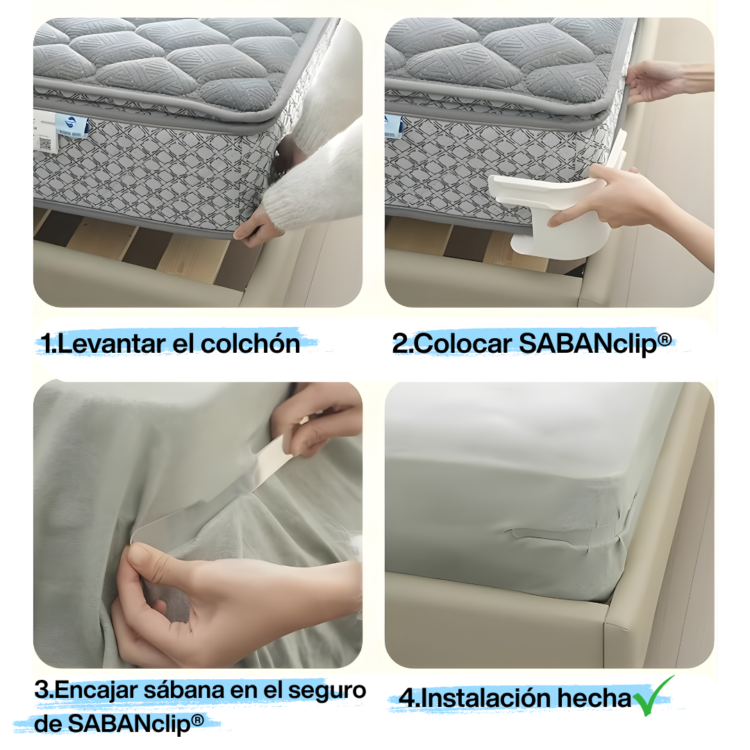 Sistema de sujeción para sábanas